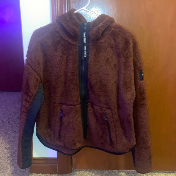 Calvin Klein Performance Tops - Calvin Klein Performance Sherpa Full Zip Hooded Jacket